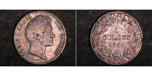 1 Gulden Royaume de Bavière (1806 - 1918) Argent Louis Ier de Bavière(1786 – 1868)