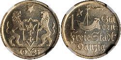 1 Gulden Gdansk (1920-1939) Argento 