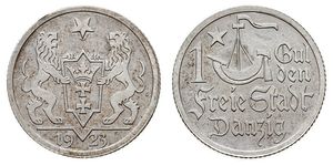 1 Gulden Gdansk (1920-1939) Argento 