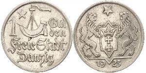 1 Gulden Gdansk (1920-1939) Argento 