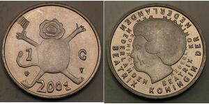1 Gulden Pays-Bas Nickel 