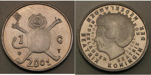 1 Gulden Países Bajos Níquel 