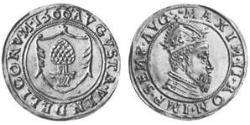 1 Gulden Augsburgo (1276 - 1803) Oro Maximiliano II de Habsburgo(1527- 1576)