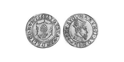 1 Gulden Augsburgo (1276 - 1803) Oro Maximiliano II de Habsburgo(1527- 1576)