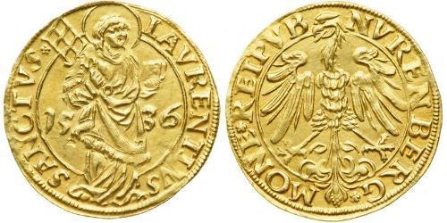 1 Gulden Stati federali della Germania Oro 