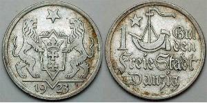 1 Gulden Gdansk (1920-1939) Plata 