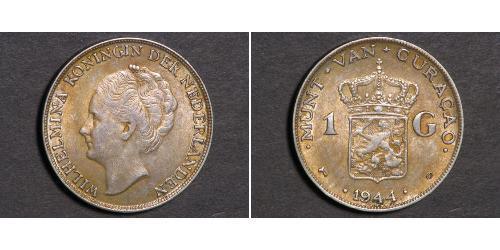 1 Gulden Reino de los Países Bajos (1815 - ) Plata Guillermina de los Países Bajos(1880 - 1962)