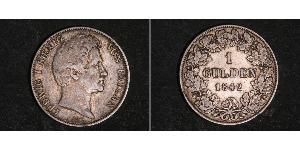 1 Gulden Königreich Bayern (1806 - 1918) Silber Ludwig I. (Bayern)(1786 – 1868)