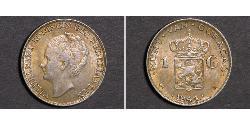 1 Gulden Königreich der Niederlande (1815 - ) Silber Wilhelmina (Niederlande)(1880 - 1962)