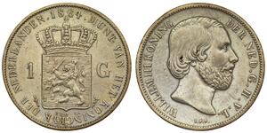 1 Gulden Königreich der Niederlande (1815 - ) Silber 