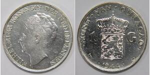 1 Gulden Königreich der Niederlande (1815 - ) Silber Wilhelmina (Niederlande)(1880 - 1962)