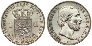 1 Gulden Königreich der Niederlande (1815 - ) Silber 