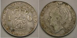 1 Gulden Königreich der Niederlande (1815 - ) Silber Wilhelmina (Niederlande)(1880 - 1962)