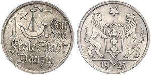 1 Gulden Gdansk (1920-1939) Silver 