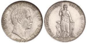1 Gulden Grand Duchy of Baden (1806-1918) Silver Frederick I, Grand Duke of Baden (1826 - 1907)