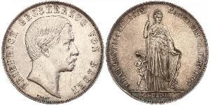 1 Gulden Grand Duchy of Baden (1806-1918) Silver Frederick I, Grand Duke of Baden (1826 - 1907)