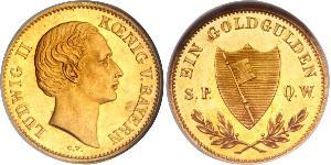 1 Gulden 巴伐利亞王國 (1806 - 1918) 金 路德维希一世 (巴伐利亚)