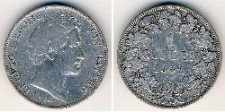 1 Gulden  銀 