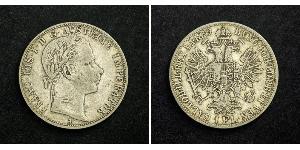 1 Gulden / 1 Florin Impero austriaco (1804-1867) Argento Franz Joseph I (1830 - 1916)