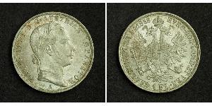 1 Gulden / 1 Florin Impero austriaco (1804-1867) Argento Franz Joseph I (1830 - 1916)