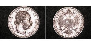 1 Gulden / 1 Florin Impero austro-ungarico (1867-1918) Argento Franz Joseph I (1830 - 1916)