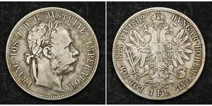 1 Gulden / 1 Florin Österreich-Ungarn (1867-1918) Silber Franz Joseph I (1830 - 1916)