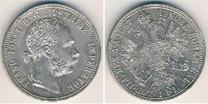 1 Gulden / 1 Florin Austria-Hungary (1867-1918) Silver Franz Joseph I (1830 - 1916)