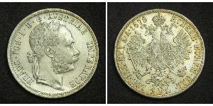 1 Gulden / 1 Florin Austria-Hungary (1867-1918) Silver Franz Joseph I (1830 - 1916)
