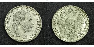 1 Gulden / 1 Florin Austria-Hungary (1867-1918) Silver Franz Joseph I (1830 - 1916)