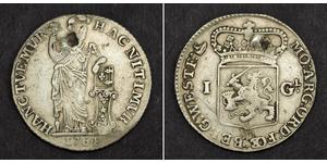 1 Gulden / 20 Stiver Regno dei Paesi Bassi (1815 - ) Argento 