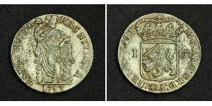 1 Gulden / 20 Stiver Reino de los Países Bajos (1815 - ) Plata 