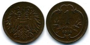 1 Heller Österreich-Ungarn (1867-1918) Bronze 