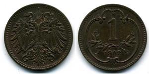 1 Heller Österreich-Ungarn (1867-1918) Bronze 