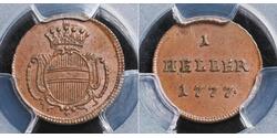 1 Heller Austria Cobre Maria Theresa of Austria (1717 - 1780)