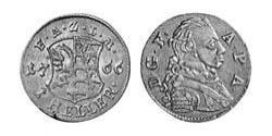1 Heller Principado de Anhalt-Zerbst  (1544 - 1796) Cobre Frederick Augustus, Prince of Anhalt-Zerbst(1734 – 1793)