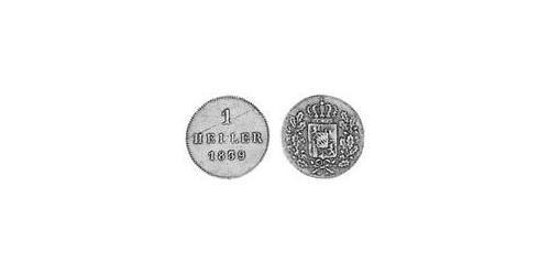 1 Heller Reino de Baviera (1806 - 1918) Cobre Luis I de Baviera(1786 – 1868)