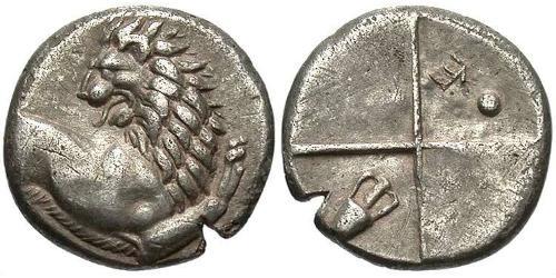 1 Hemidrachm Grecia antica (1100BC-330) Argento 