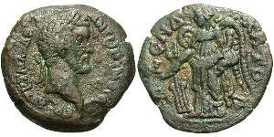 1 Hemidrachm Römische Kaiserzeit (27BC-395) Bronze Antoninus Pius  (86-161)