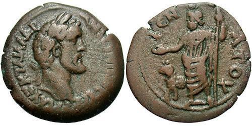1 Hemidrachm Impero romano (27BC-395) Bronzo Antonino Pio  (86-161)