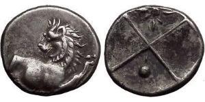 1 Hemidrachm Antigua Grecia (1100BC-330) Plata 