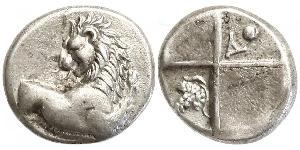 1 Hemidrachm Antigua Grecia (1100BC-330) Plata 