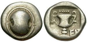 1 Hemidrachm Beocia (1836 - 2011) Plata 