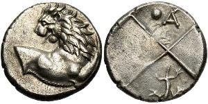 1 Hemidrachm Antikes Griechenland (1100BC-330) Silber 