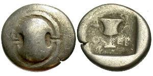1 Hemidrachm Беотия (1836 - 2011) Серебро 