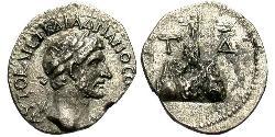 1 Hemidrachm 羅馬帝國 銀 哈德良