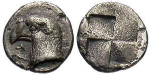 1 Hemiobol Grecia antica (1100BC-330) Argento 