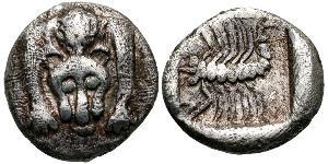 1 Hemiobol Grecia antica (1100BC-330) Argento 