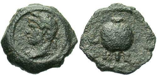 1 Hemiobol Impero romano (27BC-395) Bronzo Adriano (76 - 138) 
