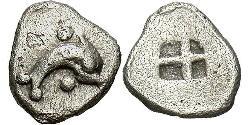 1 Hemiobol Antigua Grecia (1100BC-330) Plata 