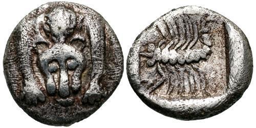 1 Hemiobol Antigua Grecia (1100BC-330) Plata 